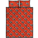 Elephant Skeleton X-Ray Pattern Print Quilt Bed Set