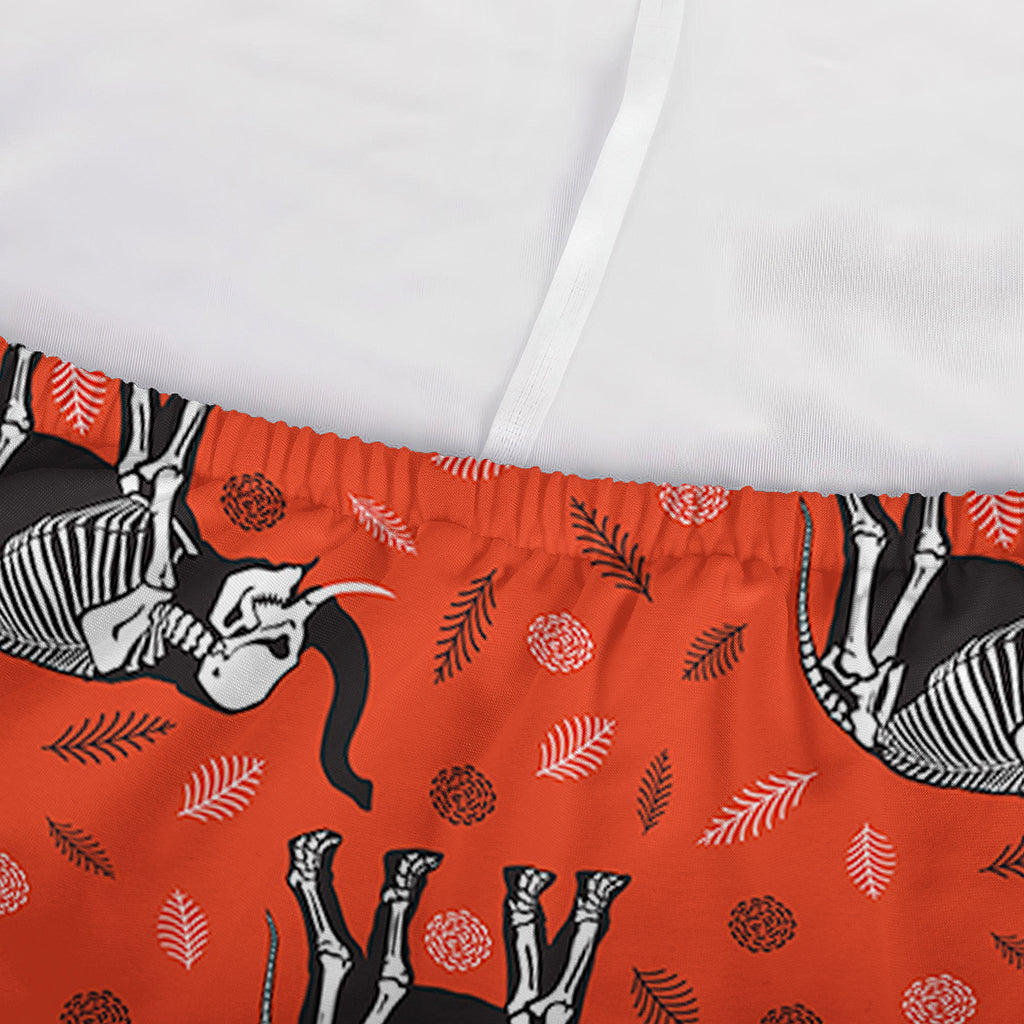 Elephant Skeleton X-Ray Pattern Print Sofa Cover