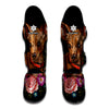 Embroidery Chihuahua And Flower Print Muay Thai Shin Guard