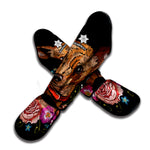 Embroidery Chihuahua And Flower Print Muay Thai Shin Guard