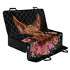 Embroidery Chihuahua And Flower Print Pet Car Back Seat Cover