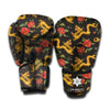 Embroidery Chinese Dragon Pattern Print Boxing Gloves