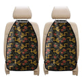 Embroidery Chinese Dragon Pattern Print Car Seat Organizers