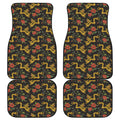 Embroidery Chinese Dragon Pattern Print Front and Back Car Floor Mats