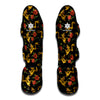 Embroidery Chinese Dragon Pattern Print Muay Thai Shin Guard