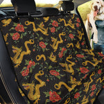 Embroidery Chinese Dragon Pattern Print Pet Car Back Seat Cover
