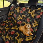 Embroidery Chinese Dragon Pattern Print Pet Car Back Seat Cover
