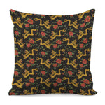 Embroidery Chinese Dragon Pattern Print Pillow Cover