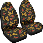 Embroidery Chinese Dragon Pattern Print Universal Fit Car Seat Covers