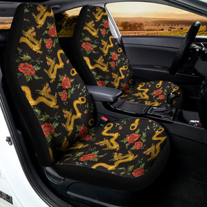 Embroidery Chinese Dragon Pattern Print Universal Fit Car Seat Covers