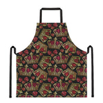 Embroidery Crown Pattern Print Apron