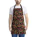 Embroidery Crown Pattern Print Apron
