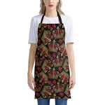 Embroidery Crown Pattern Print Apron