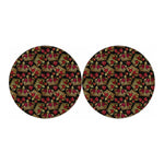 Embroidery Crown Pattern Print Car Coasters