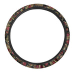 Embroidery Crown Pattern Print Car Steering Wheel Cover