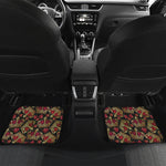 Embroidery Crown Pattern Print Front and Back Car Floor Mats