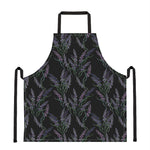 Embroidery Lavender Pattern Print Apron