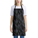 Embroidery Lavender Pattern Print Apron