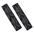 Embroidery Lavender Pattern Print Car Seat Belt Covers