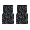 Embroidery Lavender Pattern Print Front Car Floor Mats