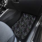 Embroidery Lavender Pattern Print Front Car Floor Mats
