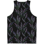 Embroidery Lavender Pattern Print Men's Tank Top