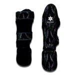 Embroidery Lavender Pattern Print Muay Thai Shin Guard