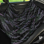 Embroidery Lavender Pattern Print Pet Car Back Seat Cover