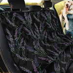 Embroidery Lavender Pattern Print Pet Car Back Seat Cover