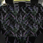 Embroidery Lavender Pattern Print Pet Car Back Seat Cover