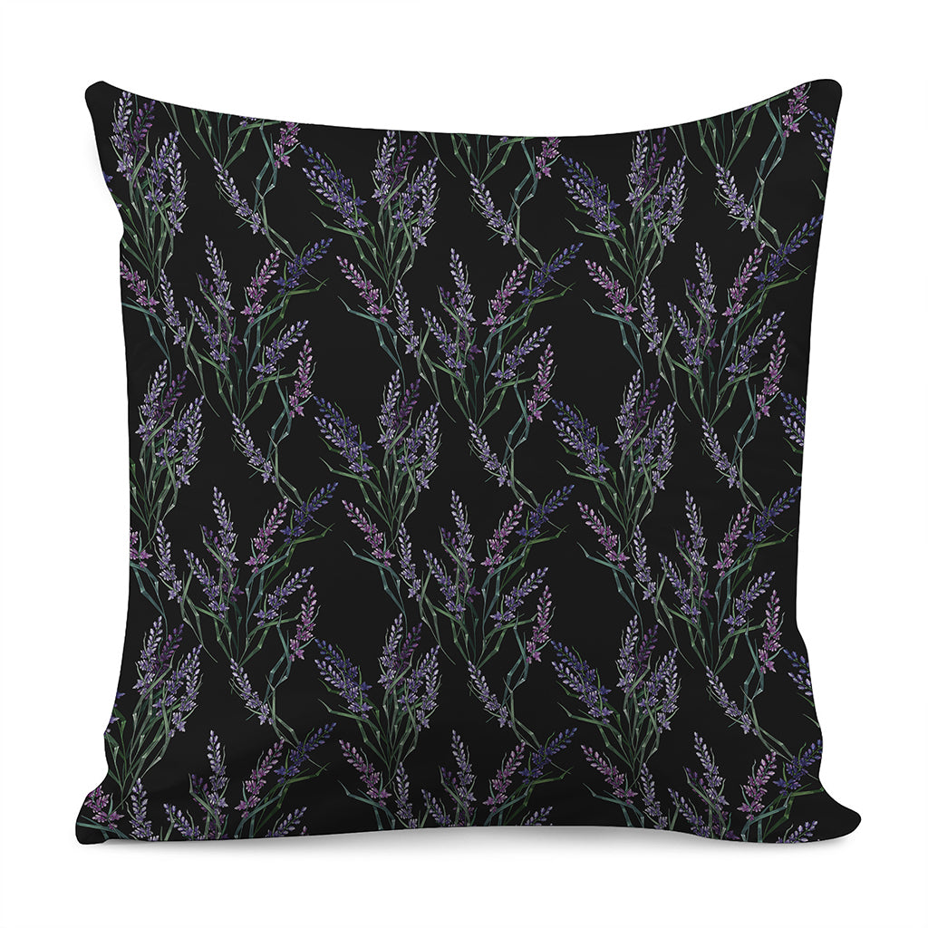 Embroidery Lavender Pattern Print Pillow Cover
