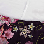 Embroidery Orchid Flower Pattern Print Sofa Cover