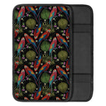 Embroidery Parrot Pattern Print Car Center Console Cover