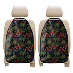 Embroidery Parrot Pattern Print Car Seat Organizers