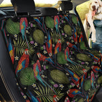 Embroidery Parrot Pattern Print Pet Car Back Seat Cover