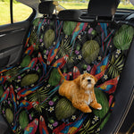 Embroidery Parrot Pattern Print Pet Car Back Seat Cover