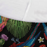 Embroidery Parrot Pattern Print Sofa Cover