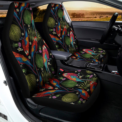 Embroidery Parrot Pattern Print Universal Fit Car Seat Covers