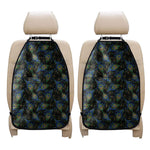 Embroidery Peacock Feather Print Car Seat Organizers
