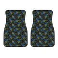 Embroidery Peacock Feather Print Front Car Floor Mats