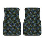 Embroidery Peacock Feather Print Front Car Floor Mats