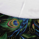 Embroidery Peacock Feather Print Sofa Cover