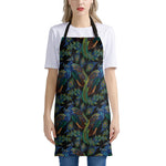 Embroidery Peacock Pattern Print Apron