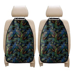 Embroidery Peacock Pattern Print Car Seat Organizers