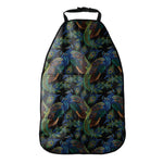 Embroidery Peacock Pattern Print Car Seat Organizers