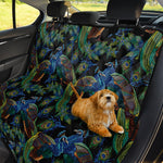 Embroidery Peacock Pattern Print Pet Car Back Seat Cover