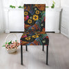 Embroidery Rooster Pattern Print Dining Chair Slipcover