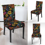 Embroidery Rooster Pattern Print Dining Chair Slipcover