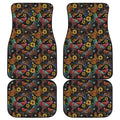 Embroidery Rooster Pattern Print Front and Back Car Floor Mats