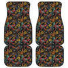 Embroidery Rooster Pattern Print Front and Back Car Floor Mats